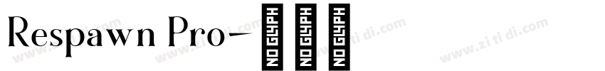 Respawn Pro字体转换